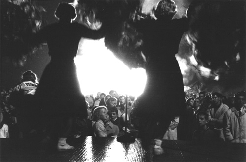 Dancing Figures at Night