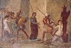 Menelaus and Helen; Ajax killing Cassandra